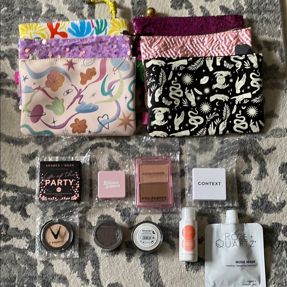 Colorful Makeup and Accessory Set